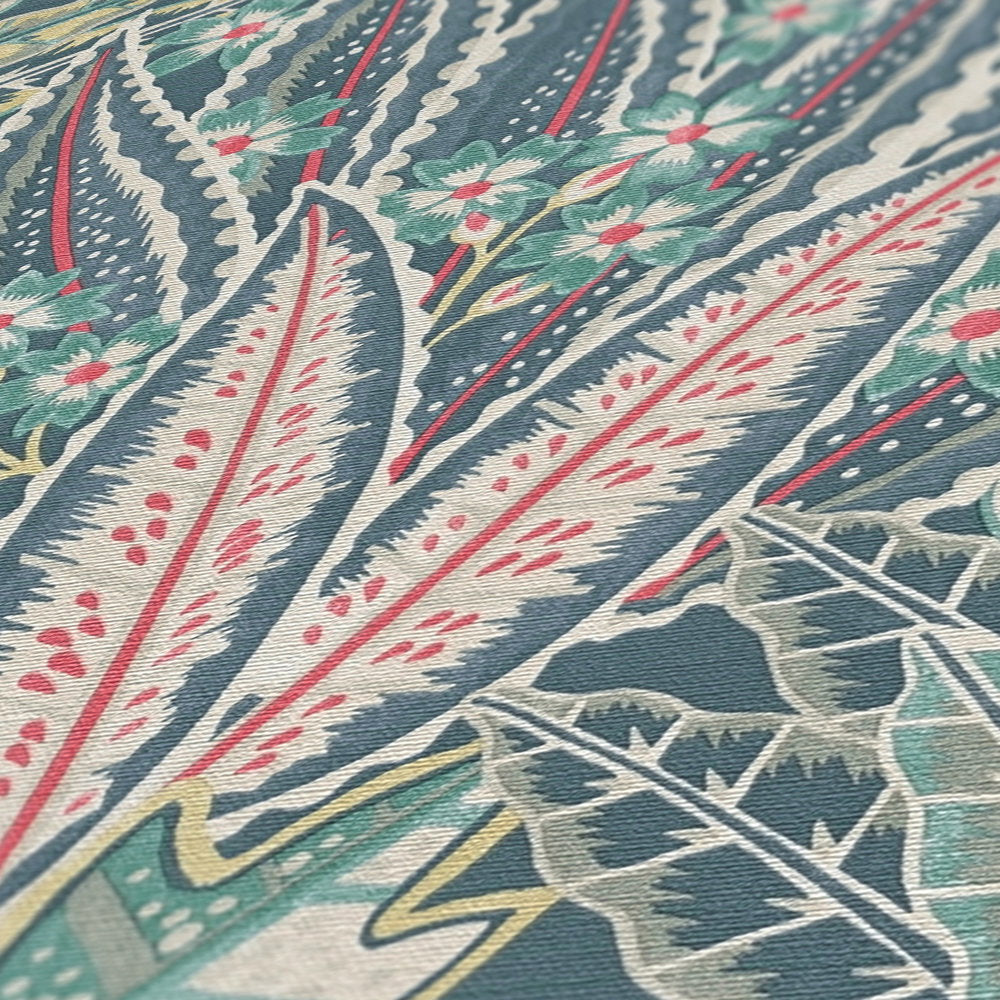 Close up of the surface texture of The Larkspur Folio | Azure & Sage Luxe in azure & sage