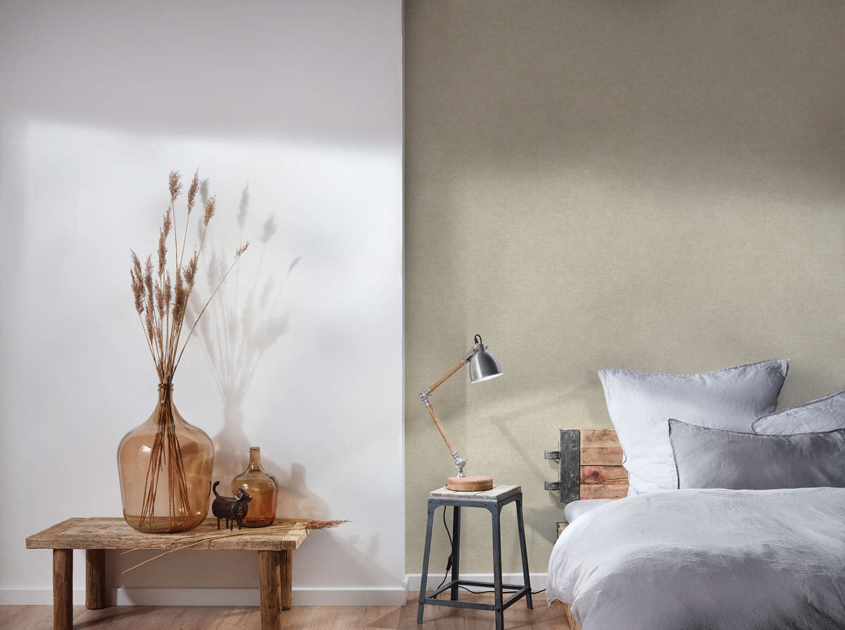 The Amber Portico | Warm Beige & Smoked Grey Luxe