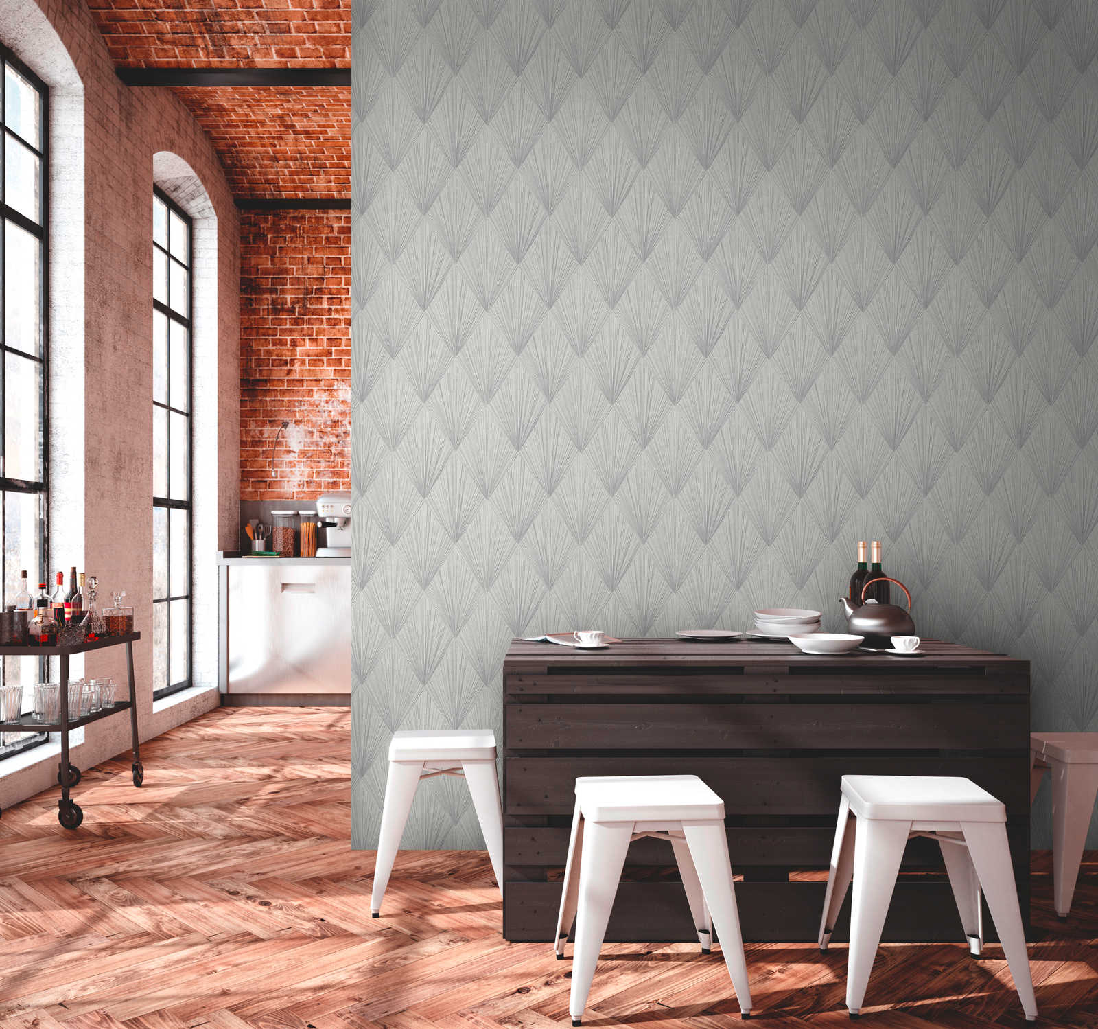 The Chrysler Fan | Silver Metallic Luxe