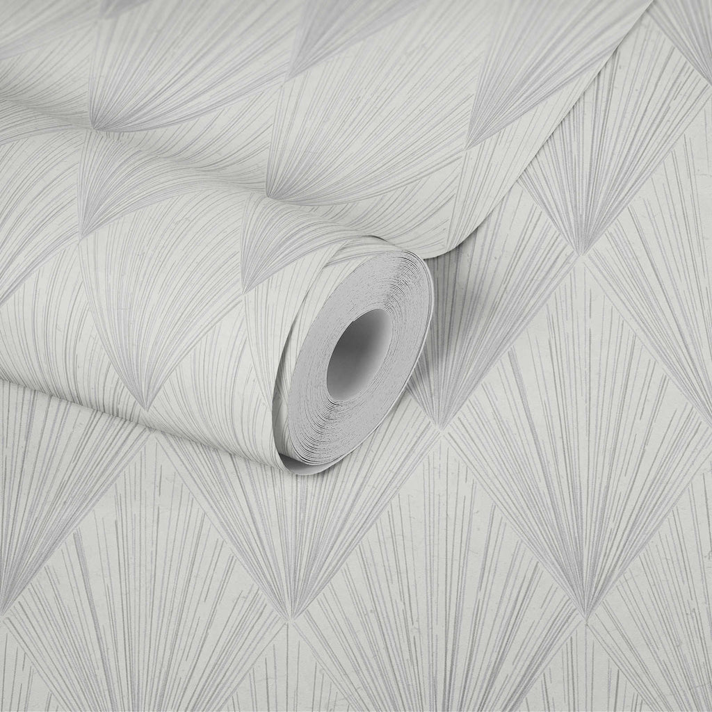 The Chrysler Fan | Silver Metallic Luxe
