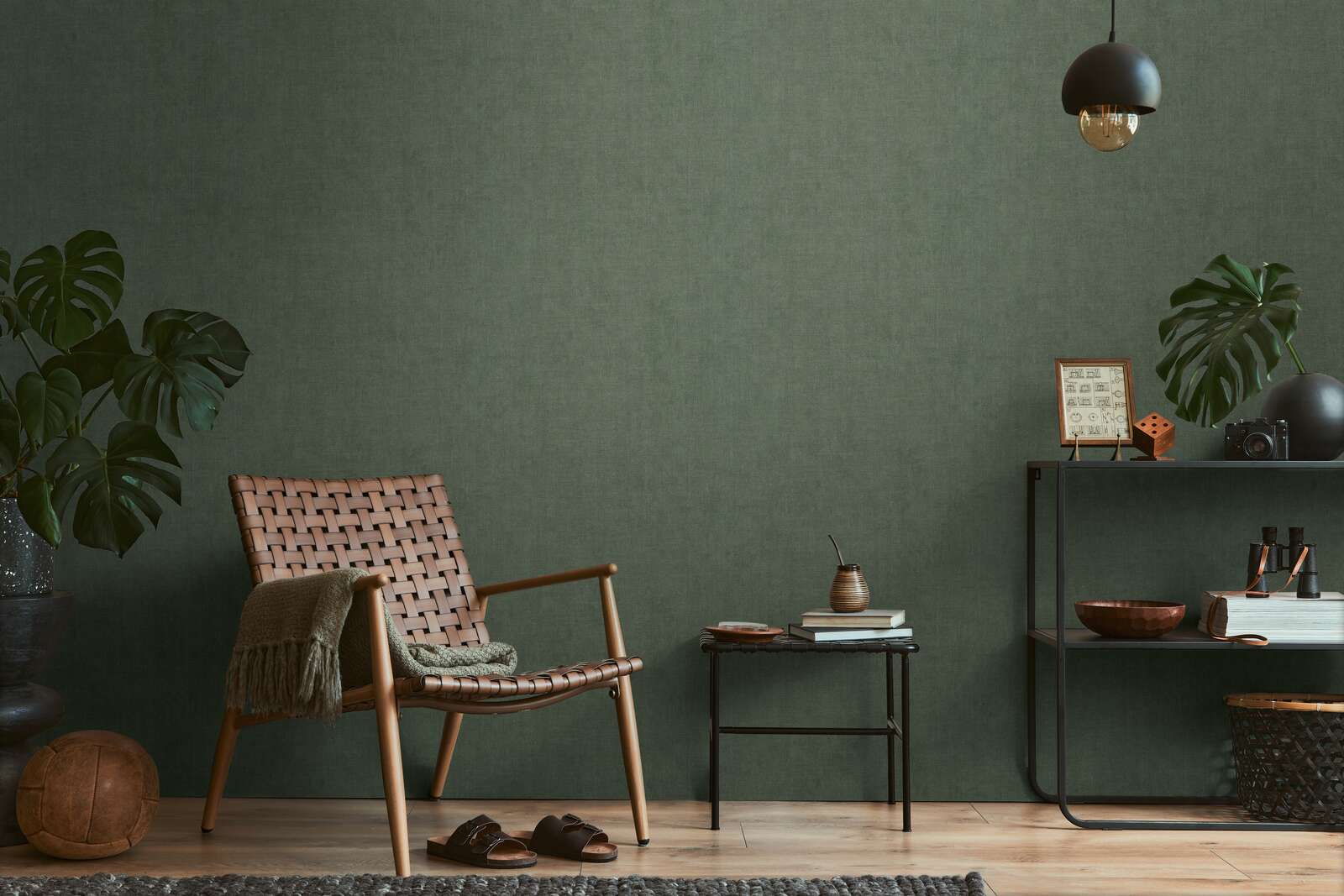 The Linear Horizon | Muted Sage & Deep Moss Luxe
