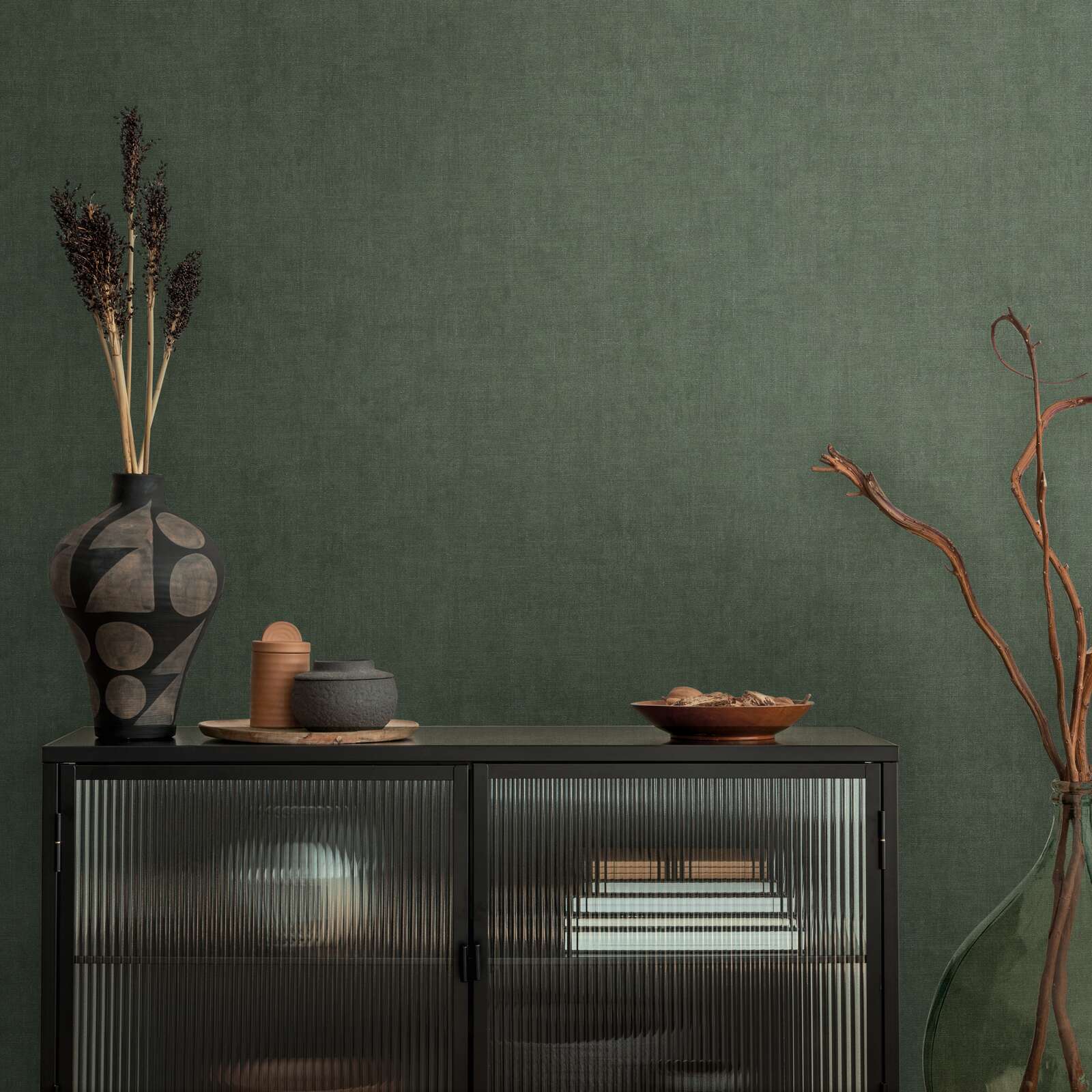 The Linear Horizon | Muted Sage & Deep Moss Luxe