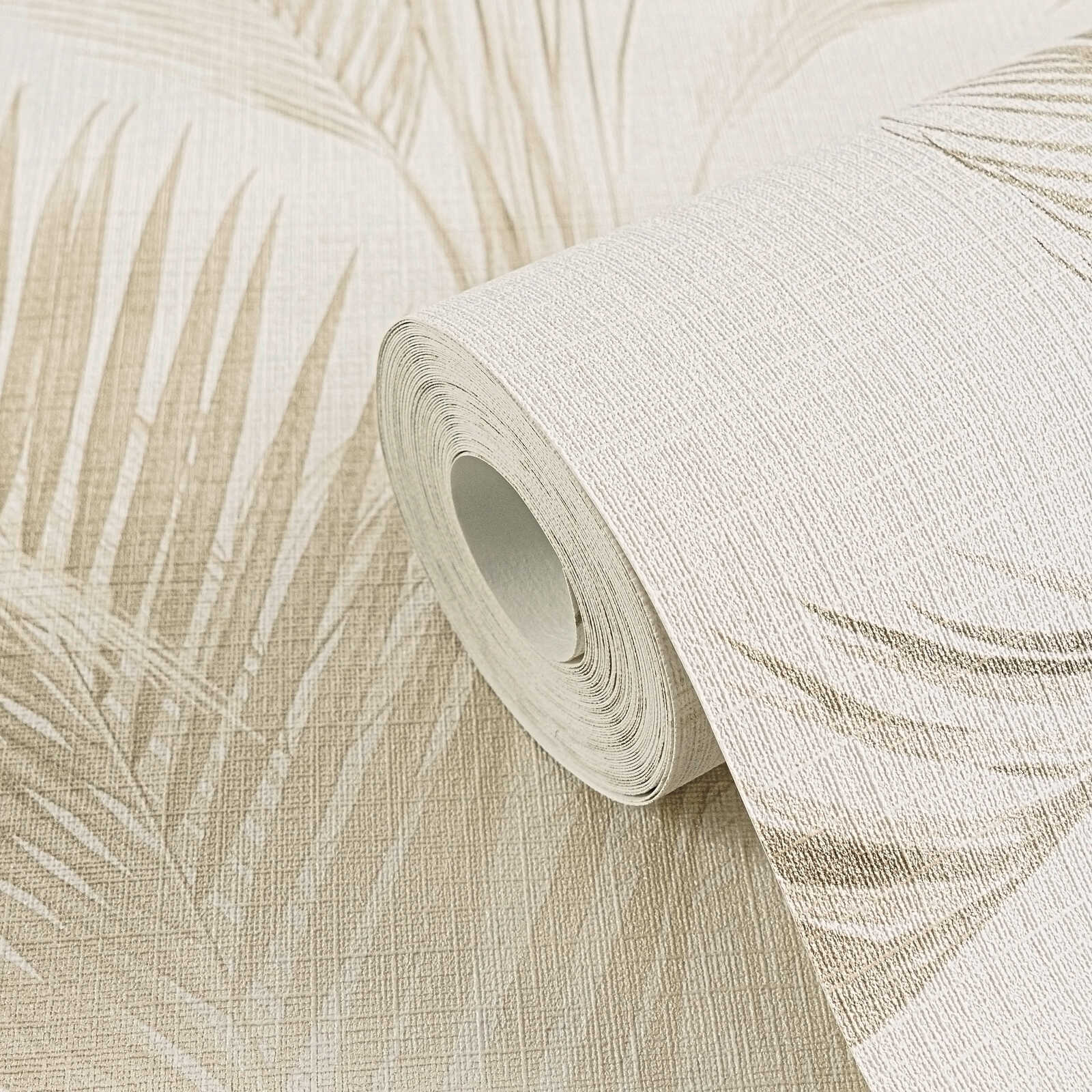 The Palm Oasis | Beige & Cream Shimmer Luxe