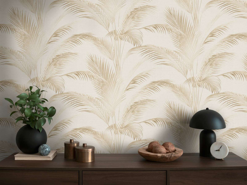 The Palm Oasis | Beige & Cream Shimmer Luxe