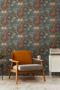 The Floral Oasis | Teal, Orange & Earthy Cream Luxe