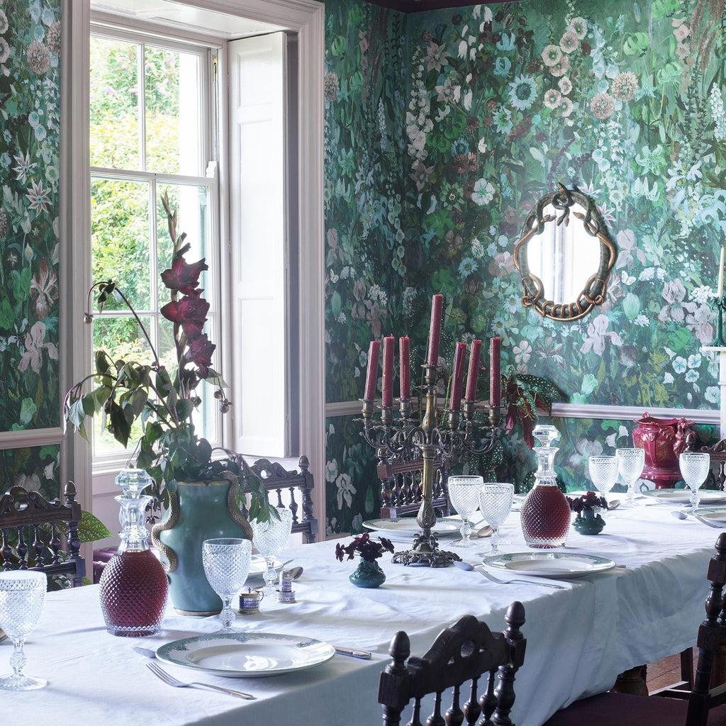 The Bloom Arcade | Leaf Green Luxe — hung-wall roomshot