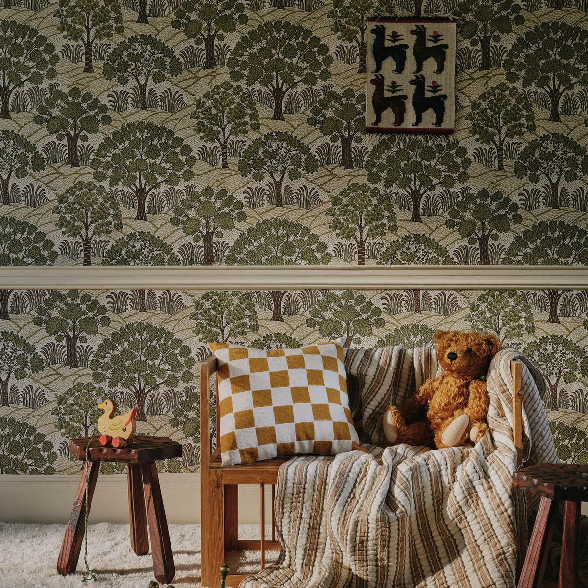 The Canopy Please | Ecru Luxe — hung-wall roomshot