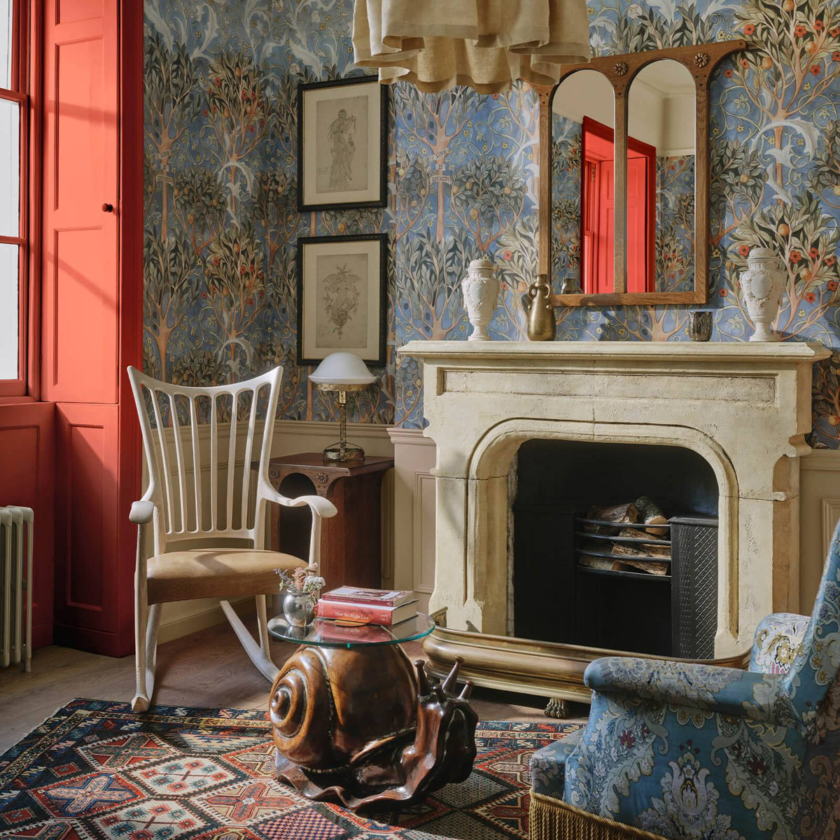 The Celestial Garden | Celestial Blue Luxe — hung-wall roomshot