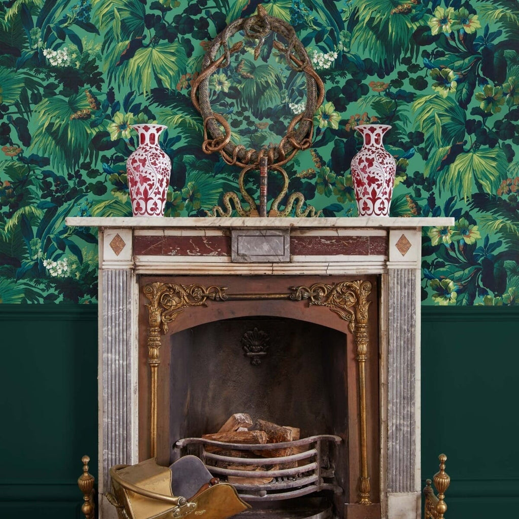 The Crush Parlour | Malachite Luxe — hung-wall roomshot