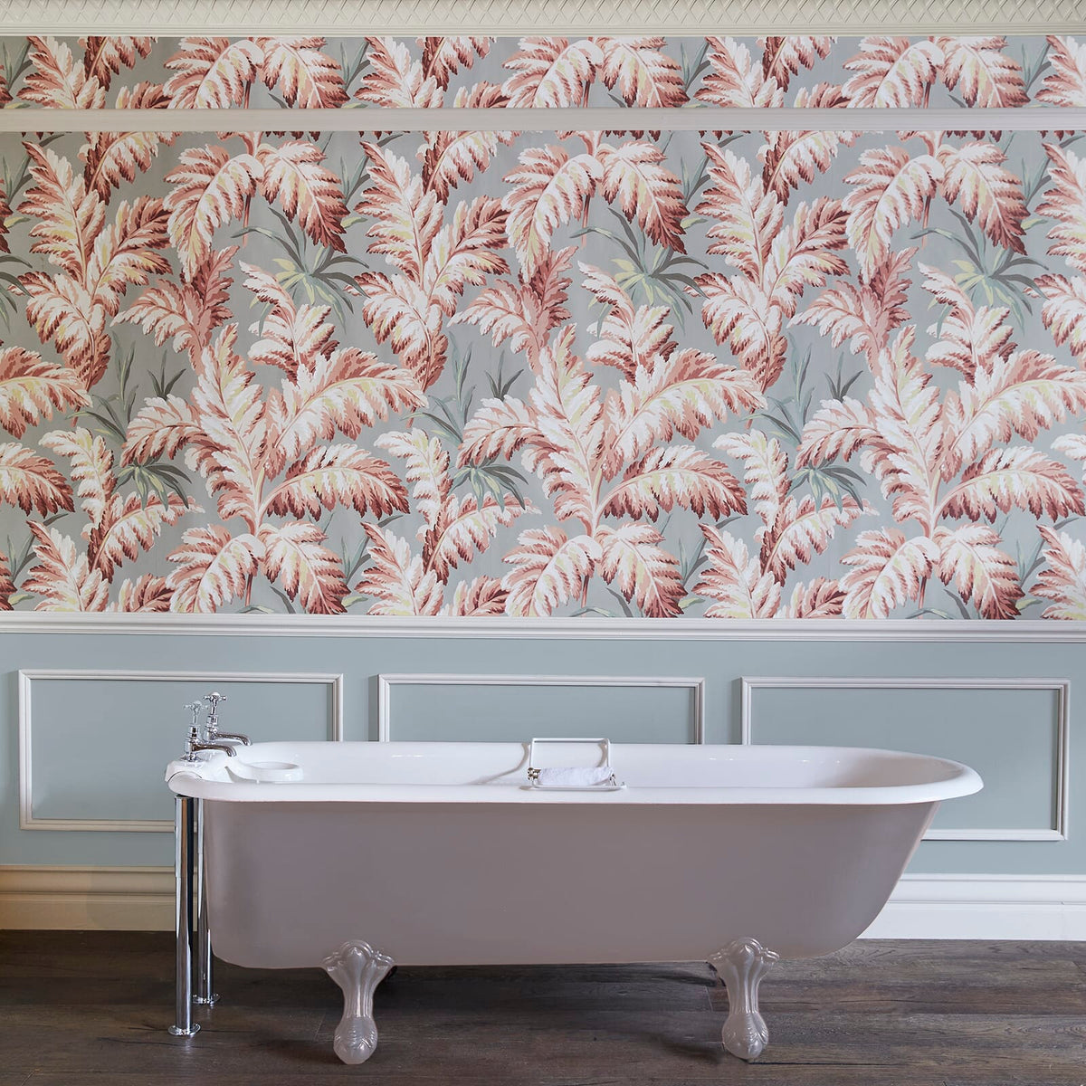 The Feather Soft | Eau De Nil Luxe — hung-wall roomshot