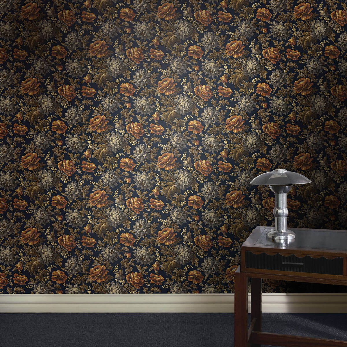 The Gaze Salon | Midnight Blue Luxe — hung-wall roomshot