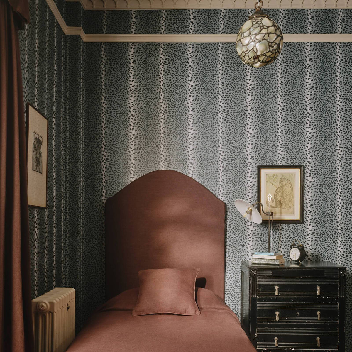 The Grassland Light | Lobelia Blue Luxe — hung-wall roomshot