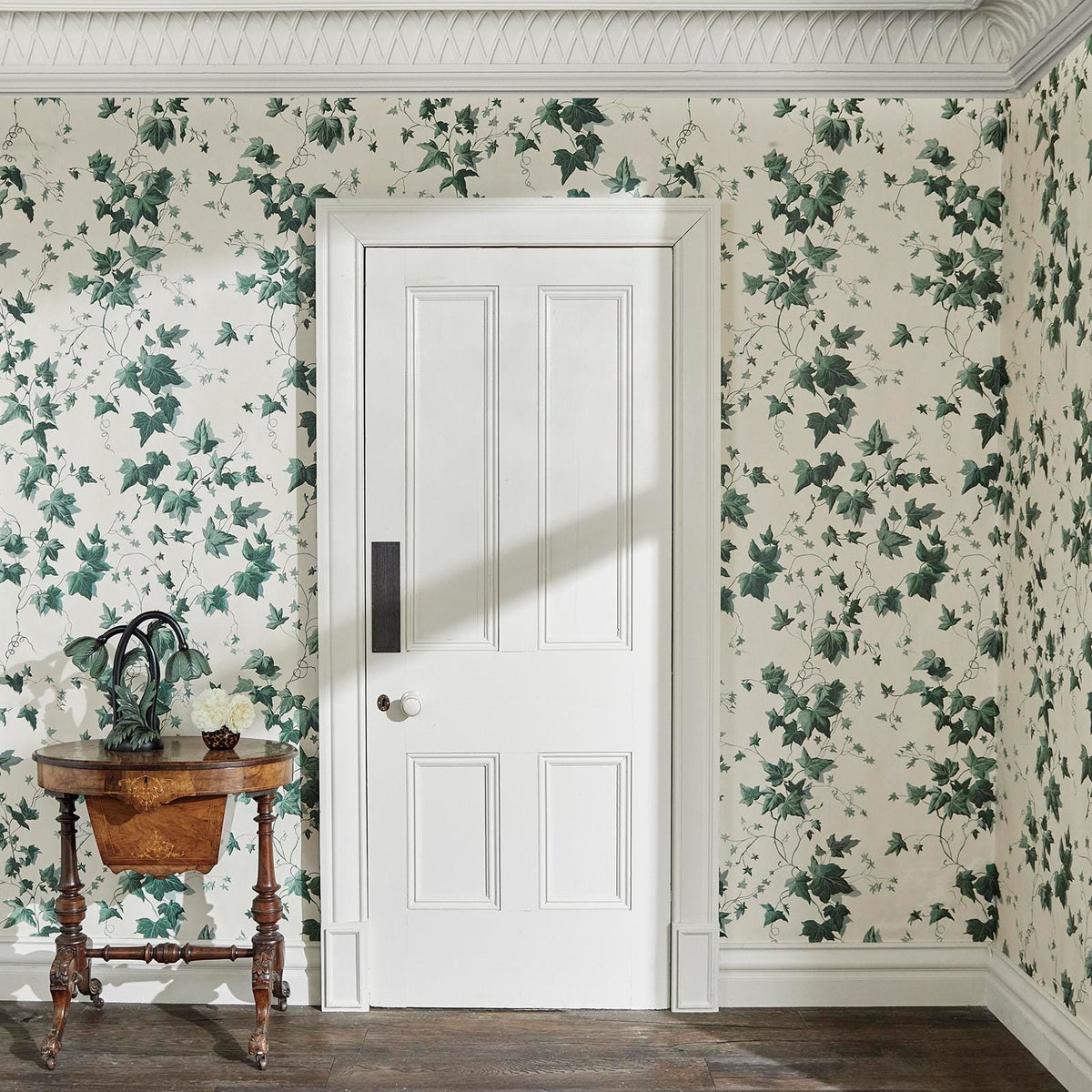 The Ivy Cloister | Viridian Luxe — hung-wall roomshot