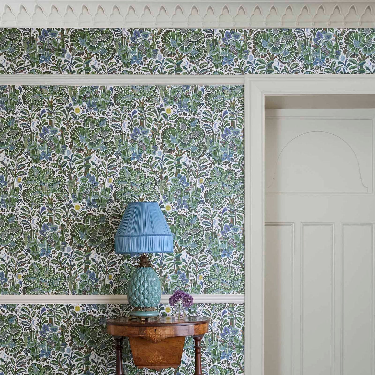 The Lunar Grove | Leaf Green Luxe — hung-wall roomshot