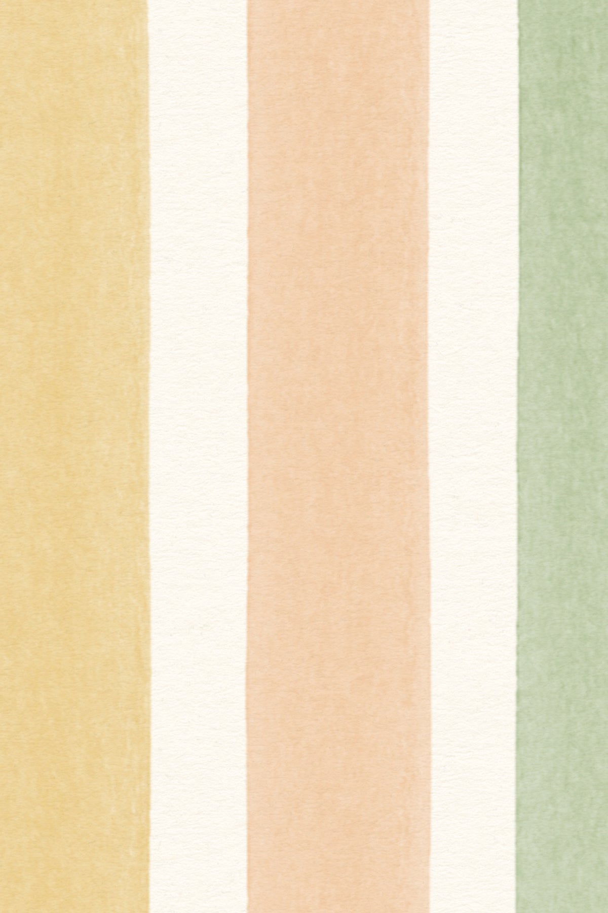 Close-up of The Macaron Stripe mural in peach and mint showing the soft watercolour stripes in detail