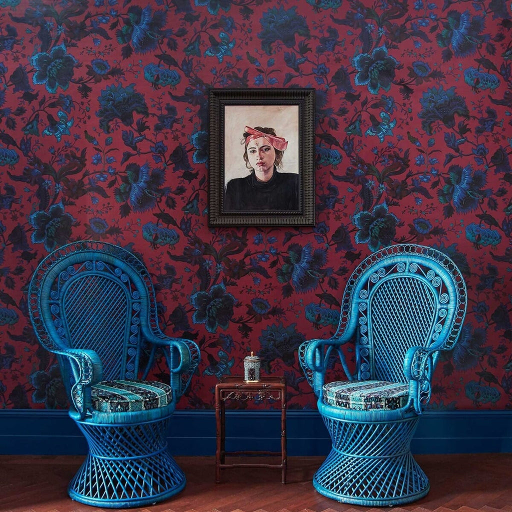 The Majorelle Court | Viola Pink Luxe — hung-wall roomshot