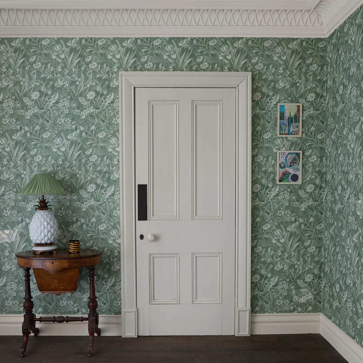 The Mayfire Hall | Grass Green Luxe — hung-wall roomshot