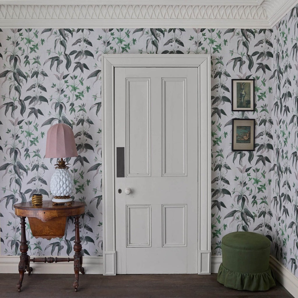 The Nettle Lane | Cloud Grey Luxe — hung-wall roomshot