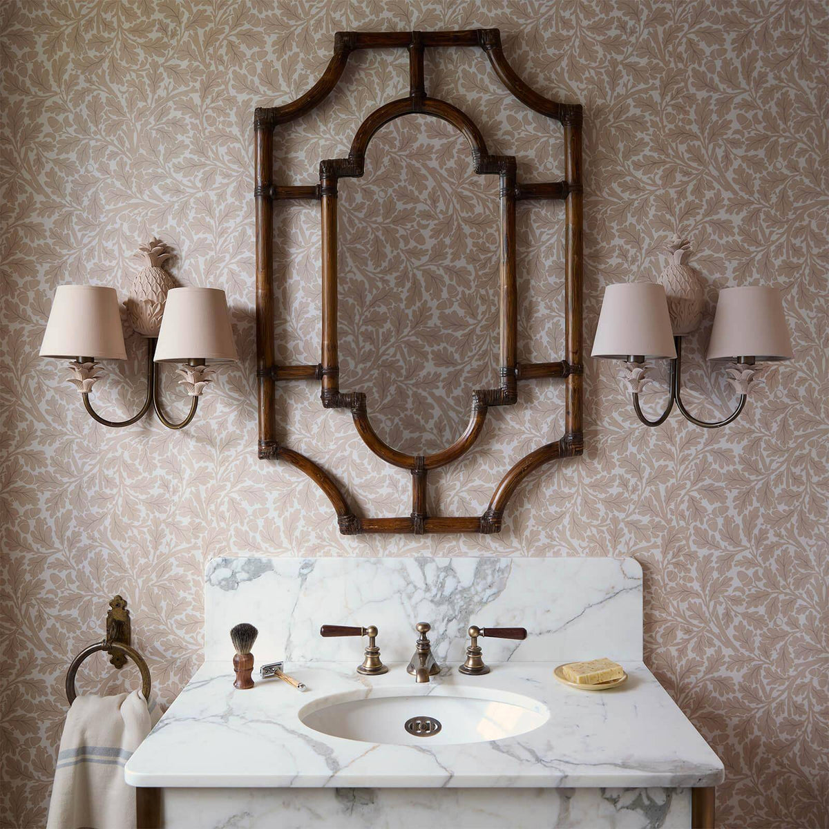The Oak Atelier | Astrantia Pink Luxe — hung-wall roomshot