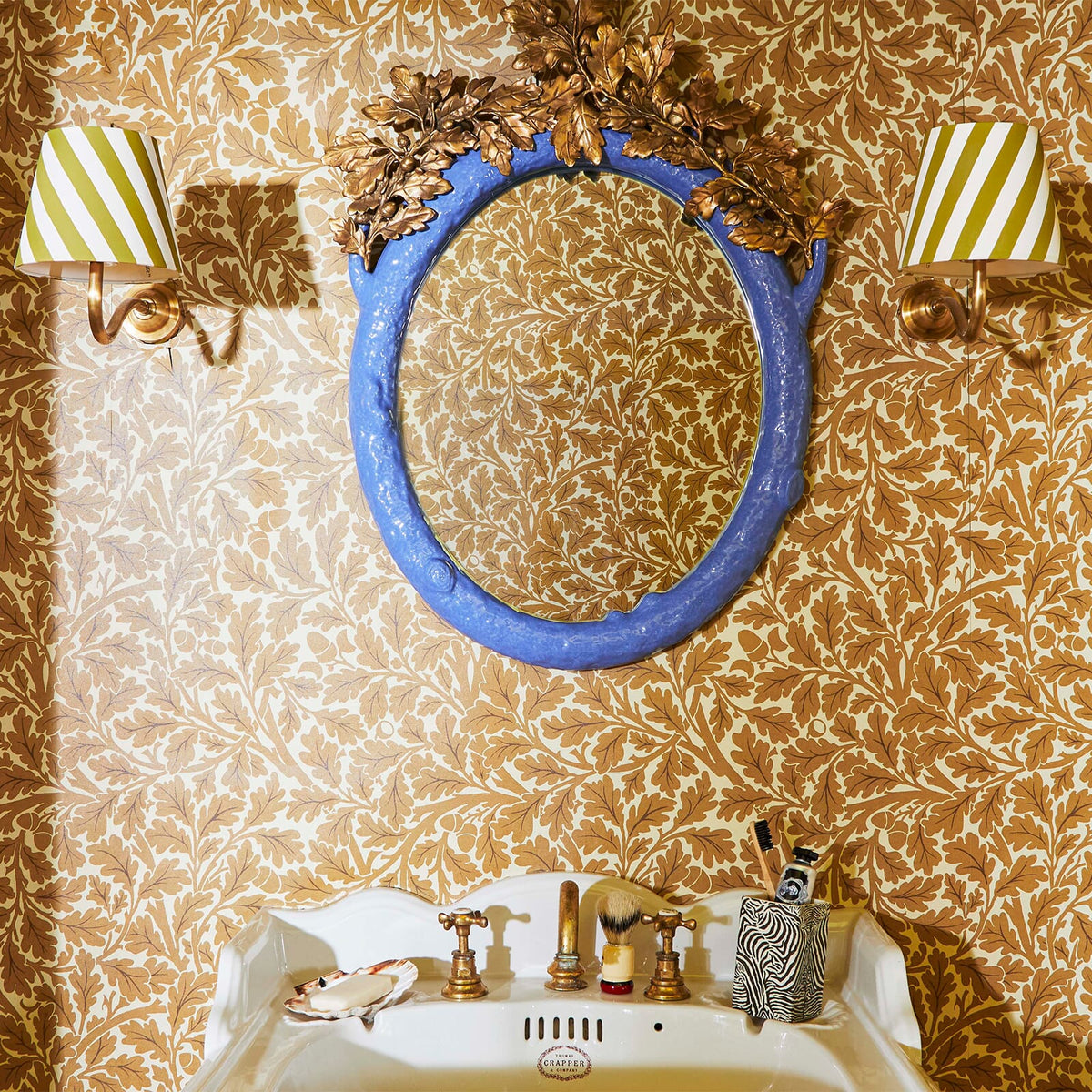 The Oak Atelier | Auric Gold Luxe — hung-wall roomshot