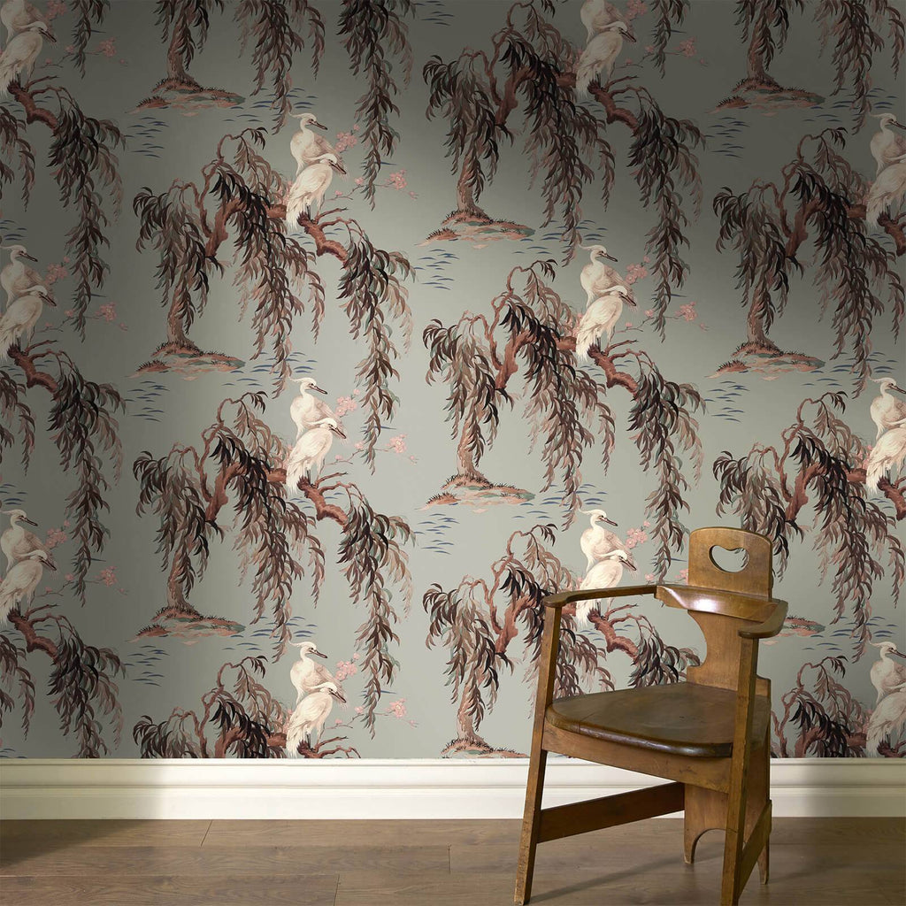 The Olympia Wash | Eau De Nil Luxe — hung-wall roomshot