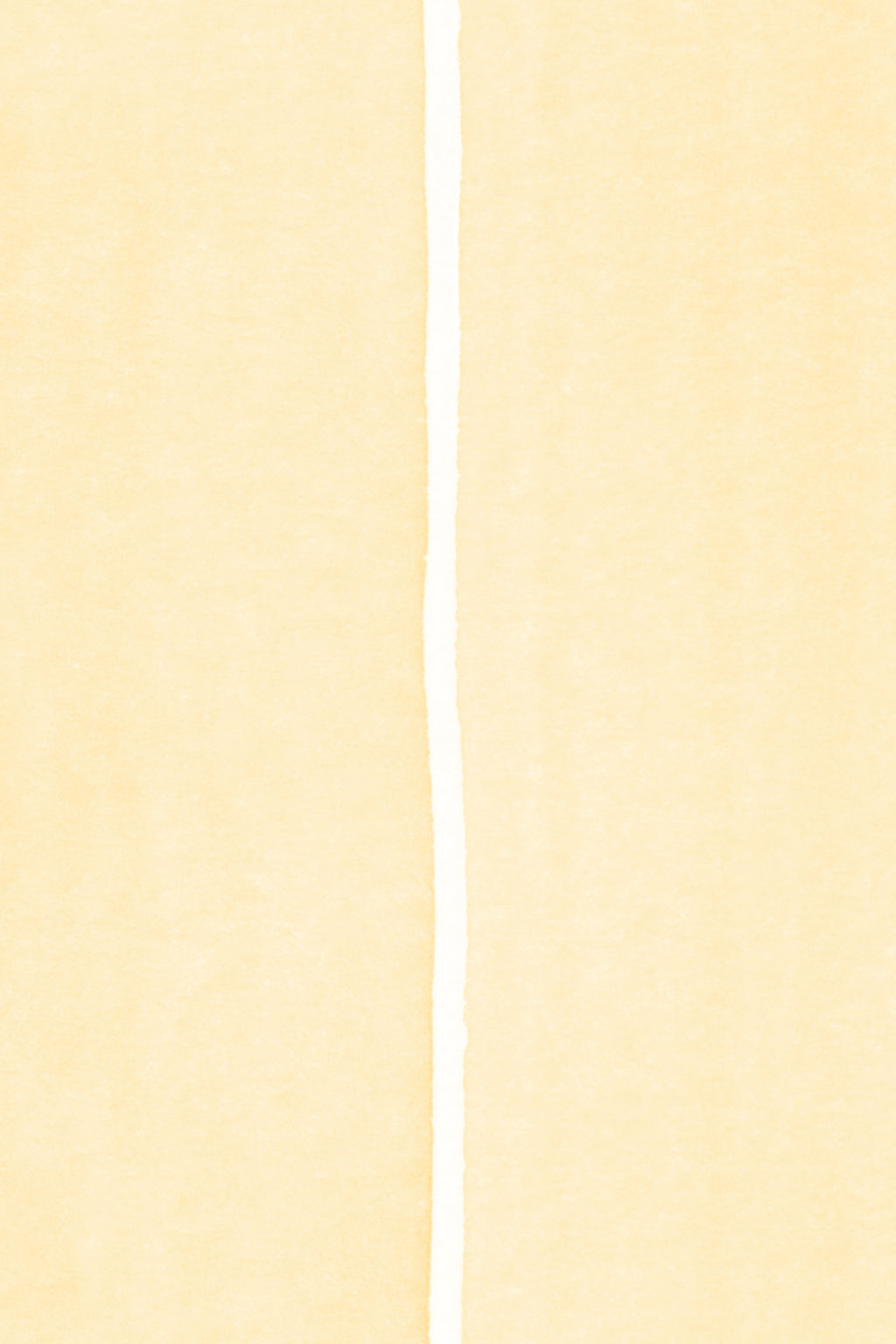 Close-up of The Painted Awning wallpaper in pale primrose showing the wide watercolour stripes in detail