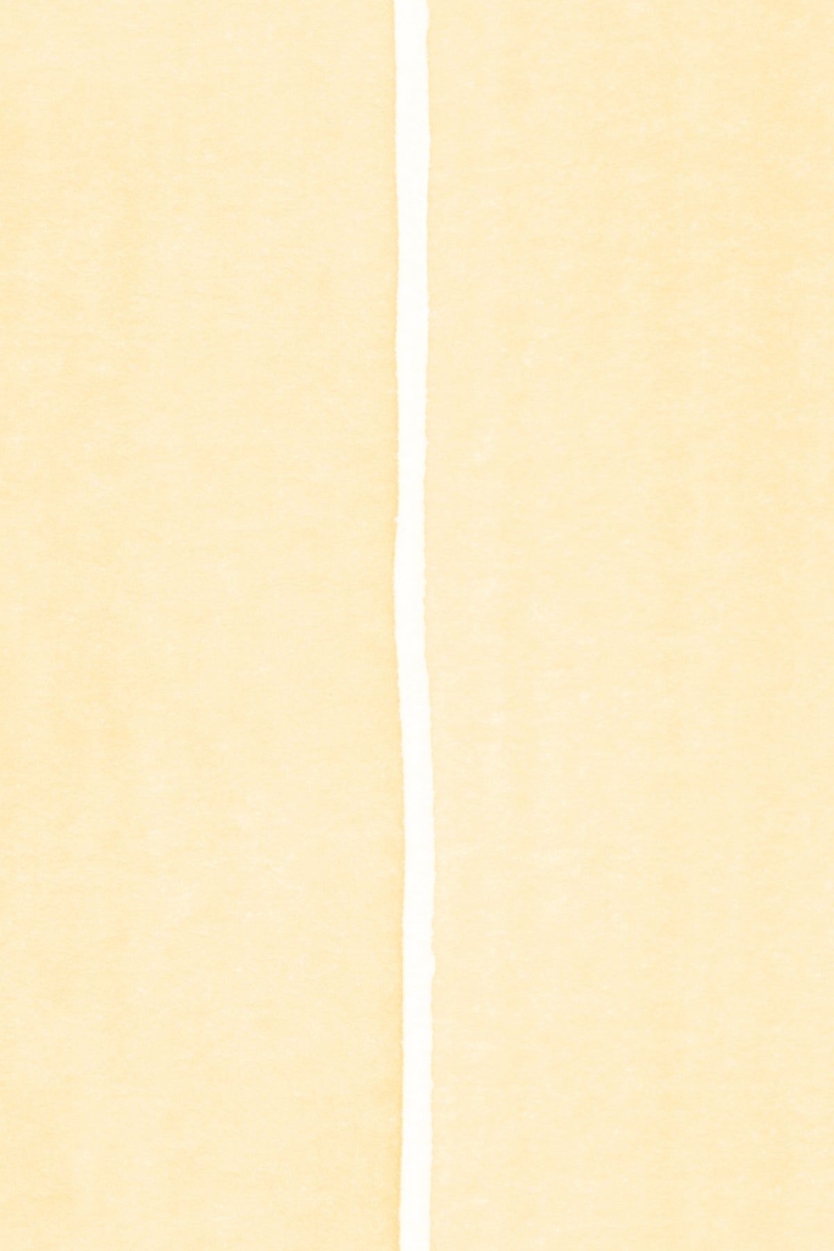Close-up of The Painted Awning wallpaper in pale primrose showing the wide watercolour stripes in detail