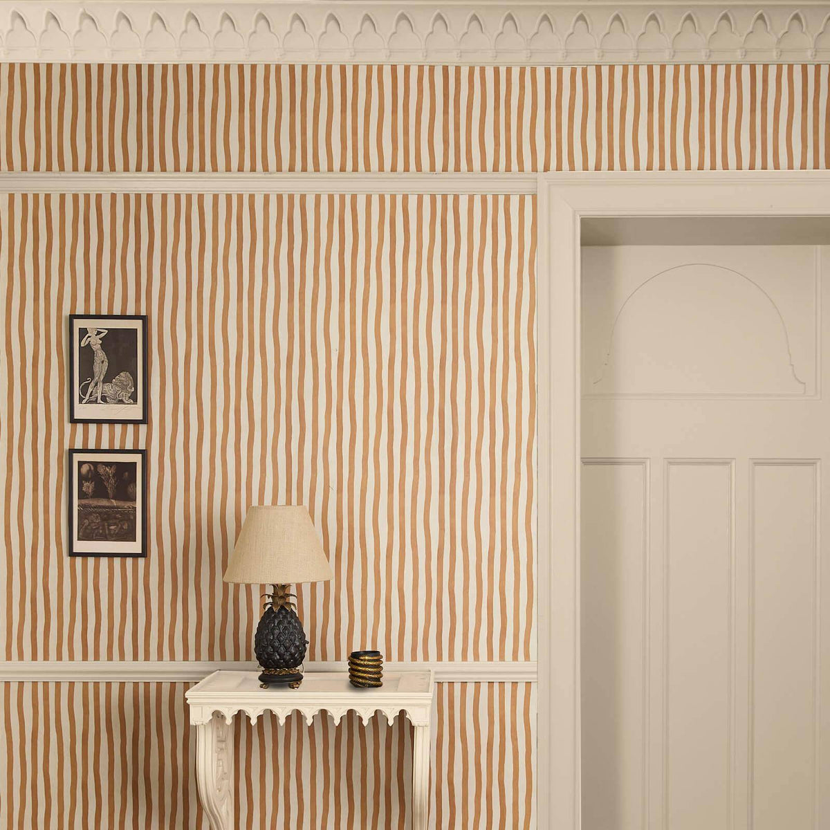 The Painter Lane | Amber Gold Luxe — hung-wall roomshot