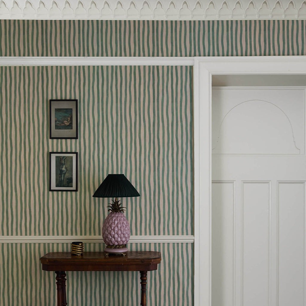 The Painter Lane | Chartreuse Cream Luxe — hung-wall roomshot