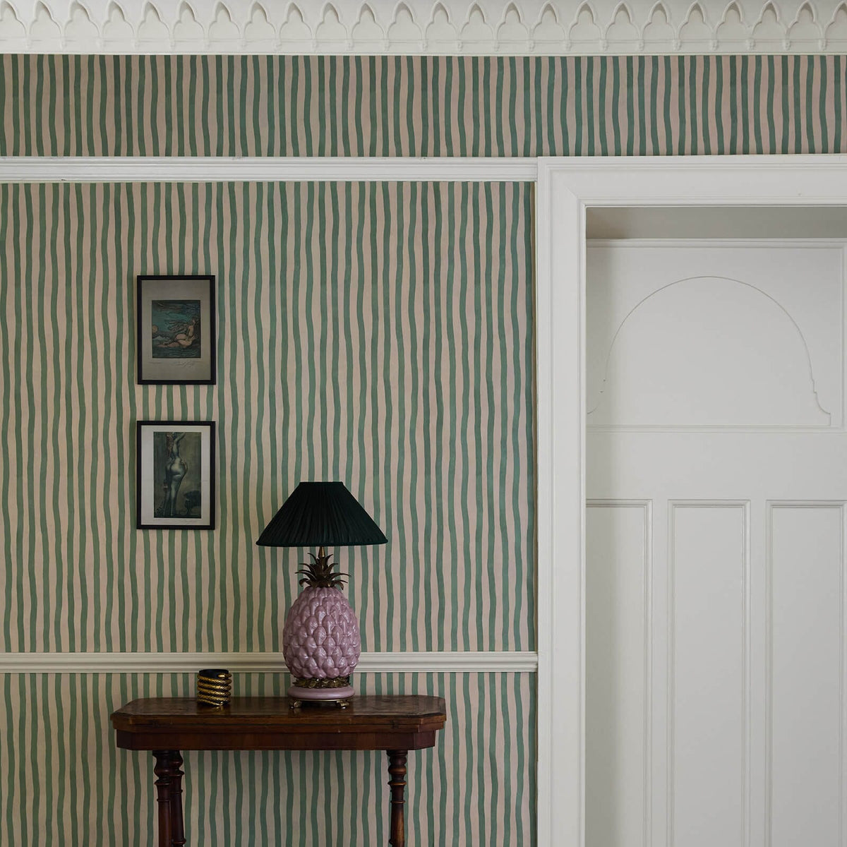 The Painter Lane | Chartreuse Cream Luxe — hung-wall roomshot