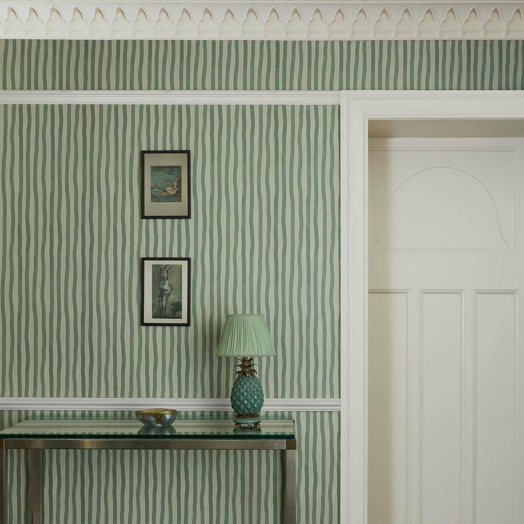 The Painter Lane | Opal Mist Luxe — hung-wall roomshot
