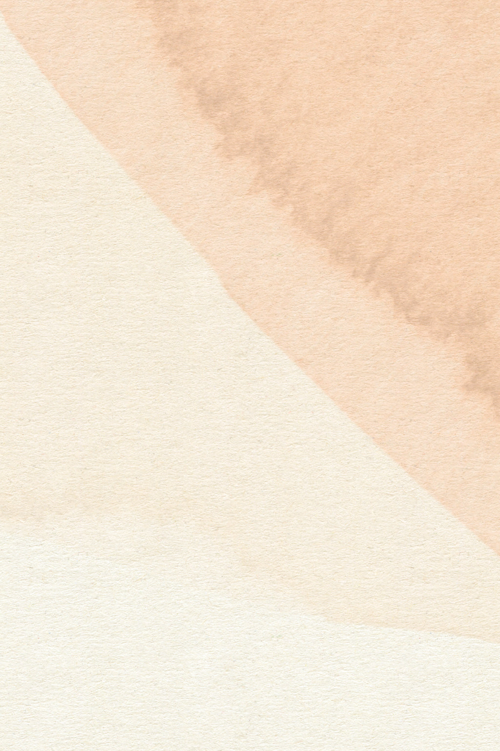 Close-up of The Pebble Wash mural in peach and sage showing the overlapping watercolour shapes in detail