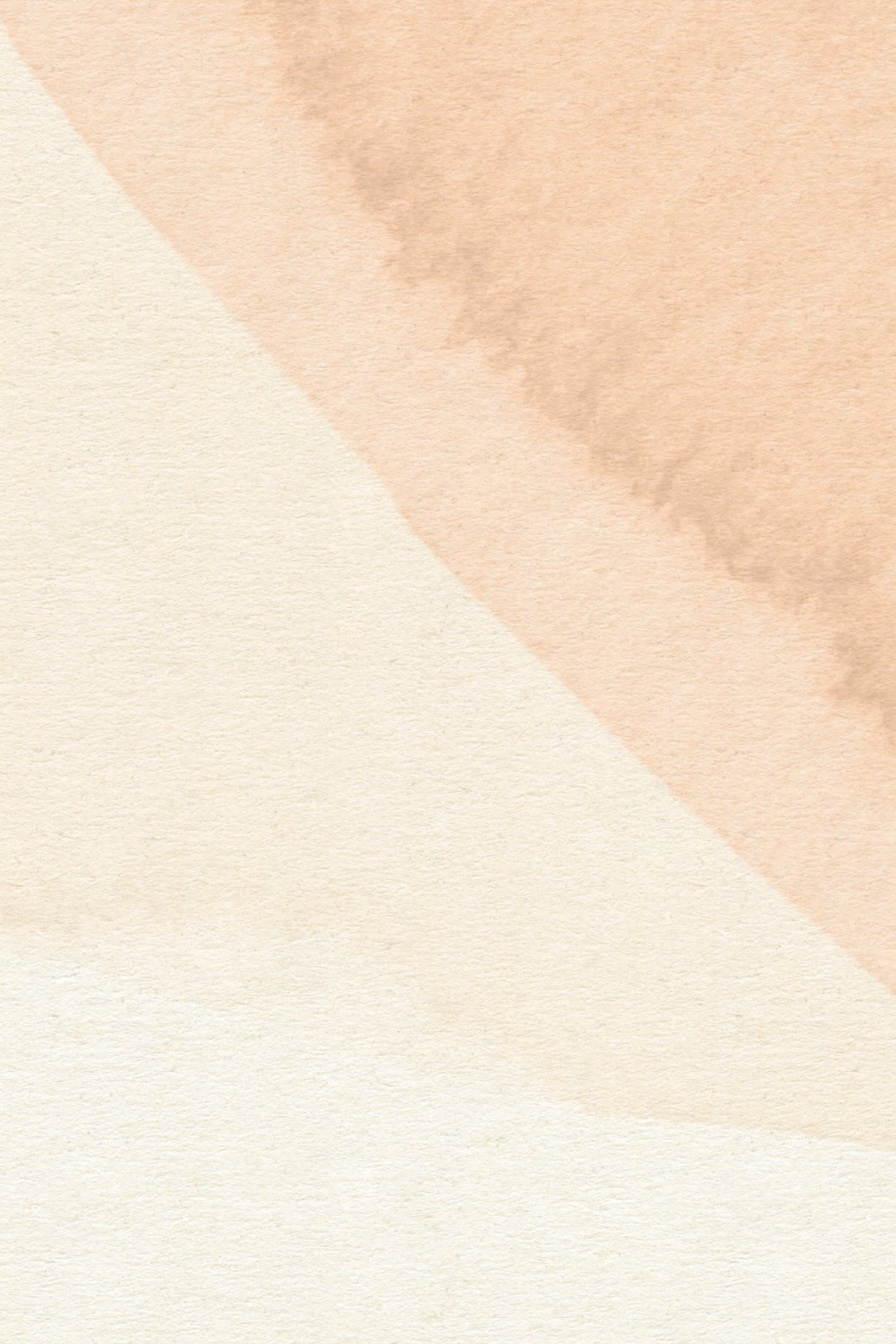 Close-up of The Pebble Wash mural in peach and sage showing the overlapping watercolour shapes in detail