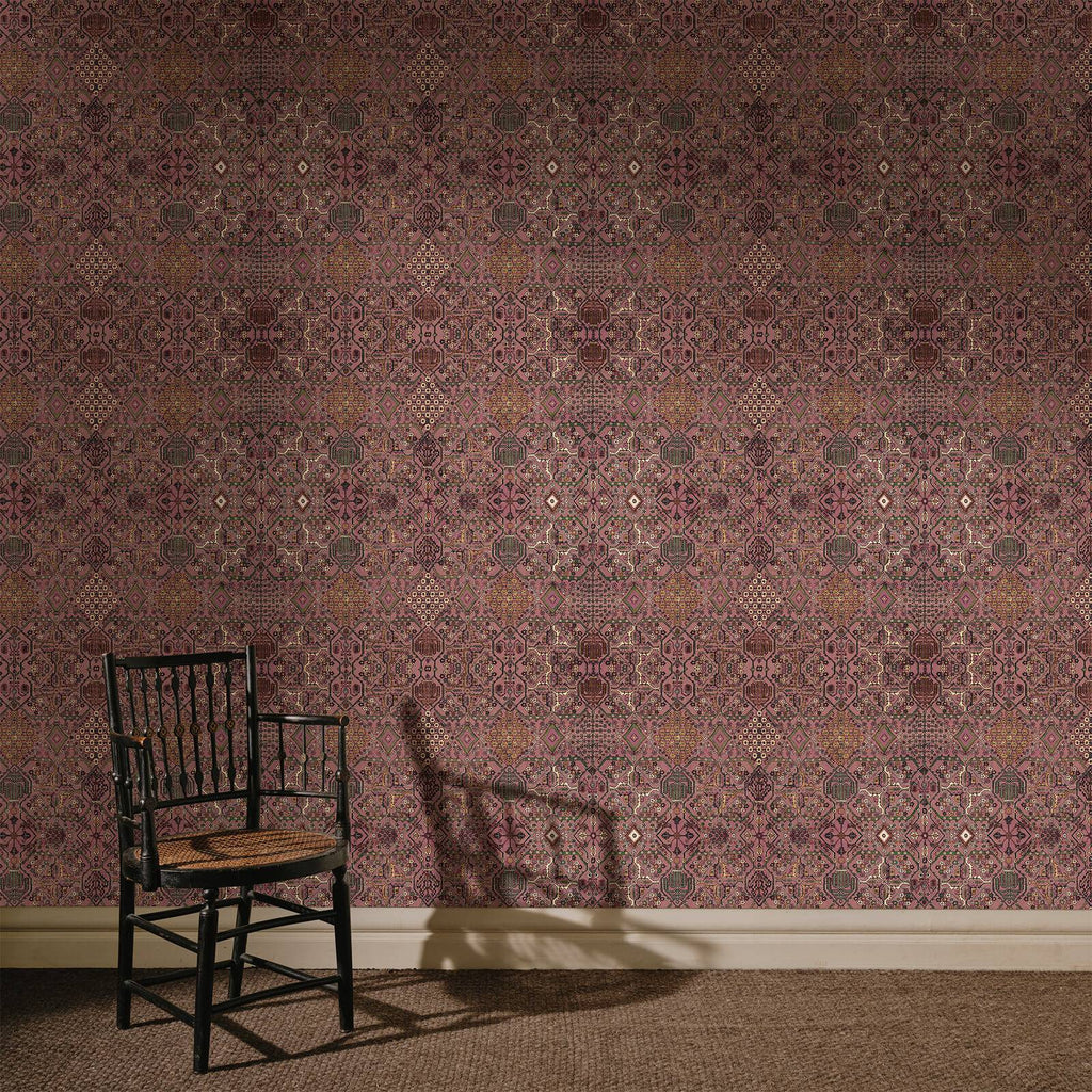 The Persian Lattice | Blush Pink Luxe — hung-wall roomshot