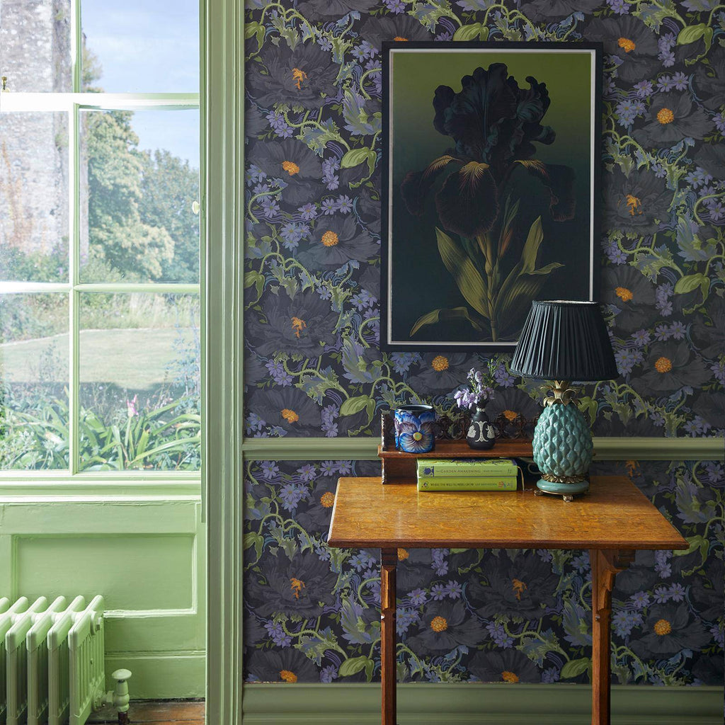 The Poppy Soft | Noir Luxe — hung-wall roomshot