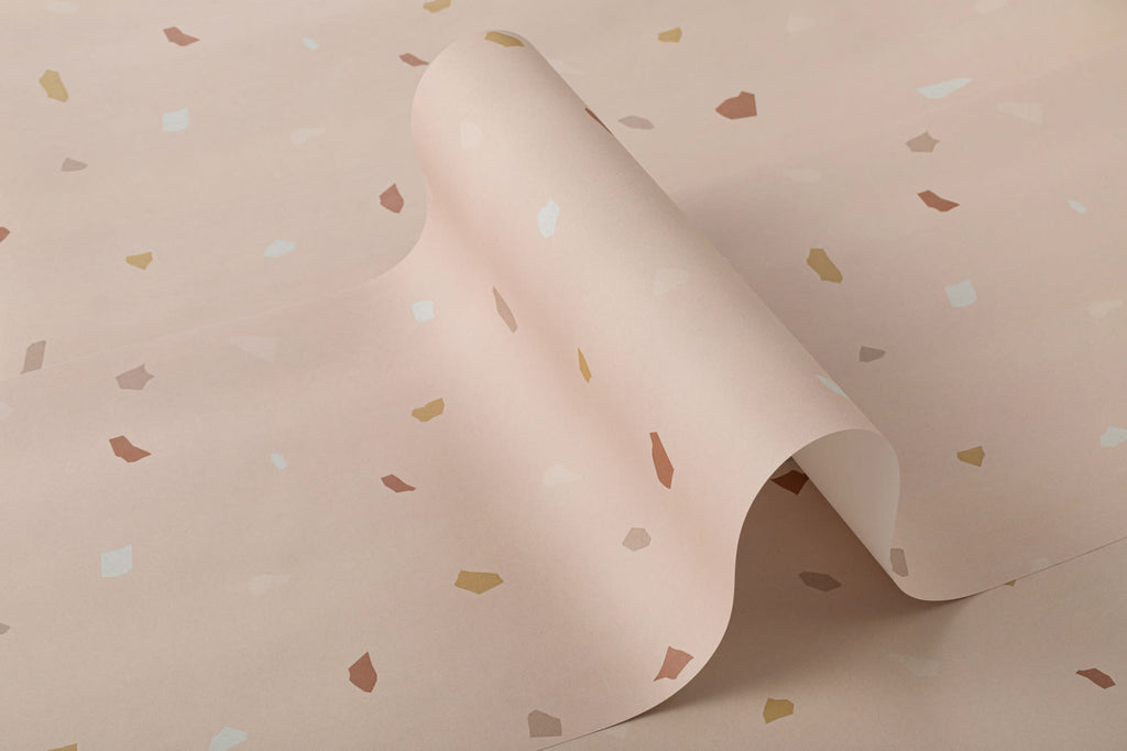 Roll of The Quarry Fleck wallpaper in rosy beige