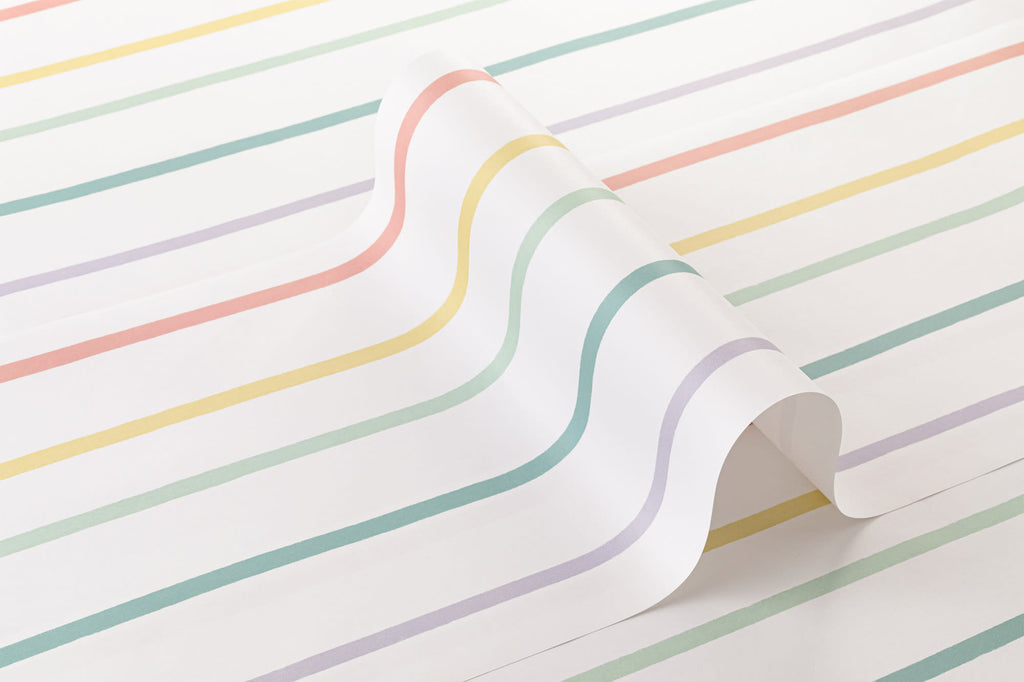 Roll of The Ribbon Lane wallpaper in sorbet pastel