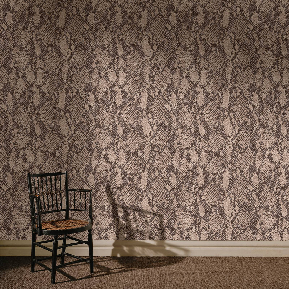 The Serpent Court | Earthy Brown Luxe — hung-wall roomshot