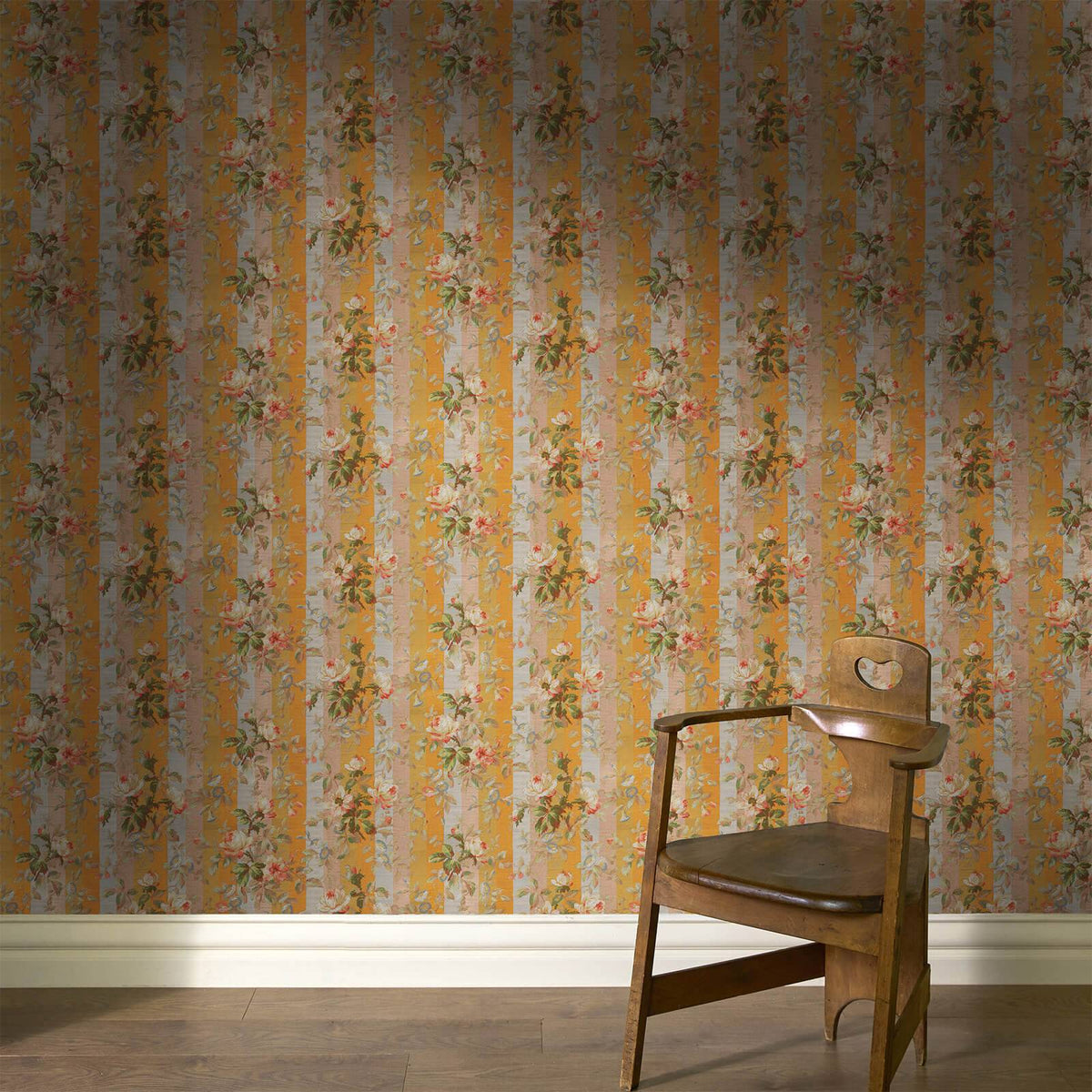 The Spectrum Rose | Dusk Stripe Luxe — hung-wall roomshot