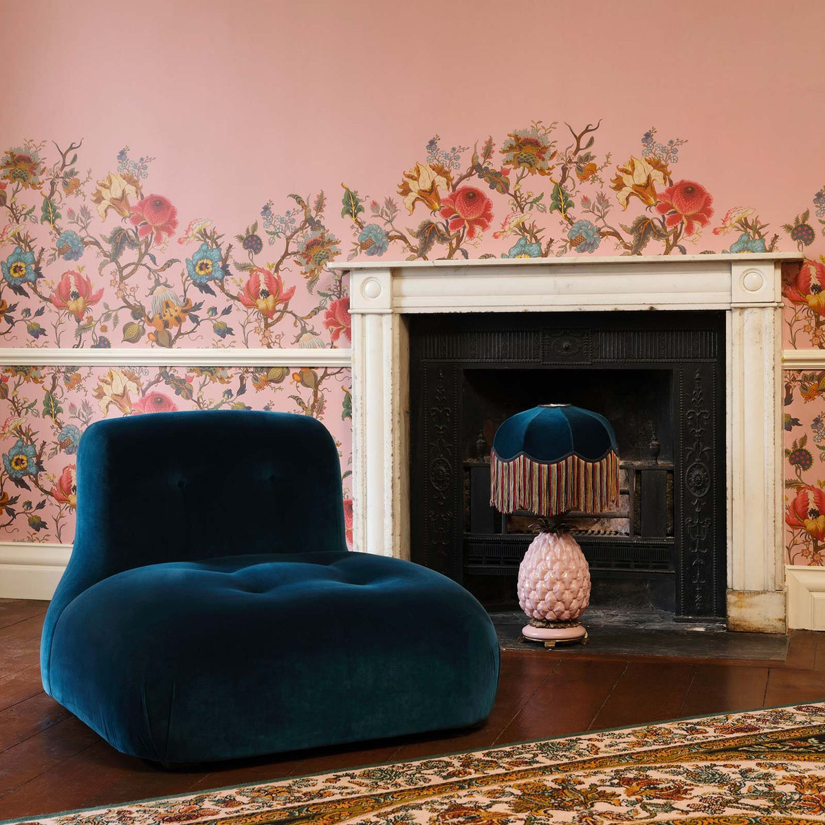 The Temple Climb | Blush Pink Luxe — hung-wall roomshot