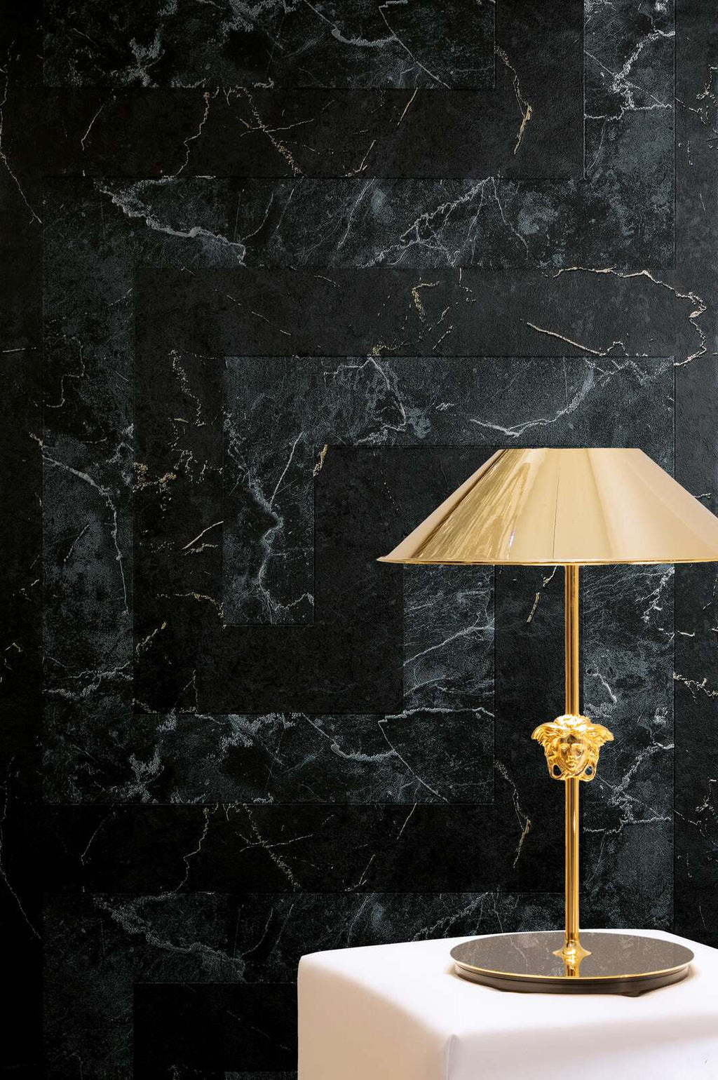 The Versace Greek Key | Charcoal Onyx Luxe
