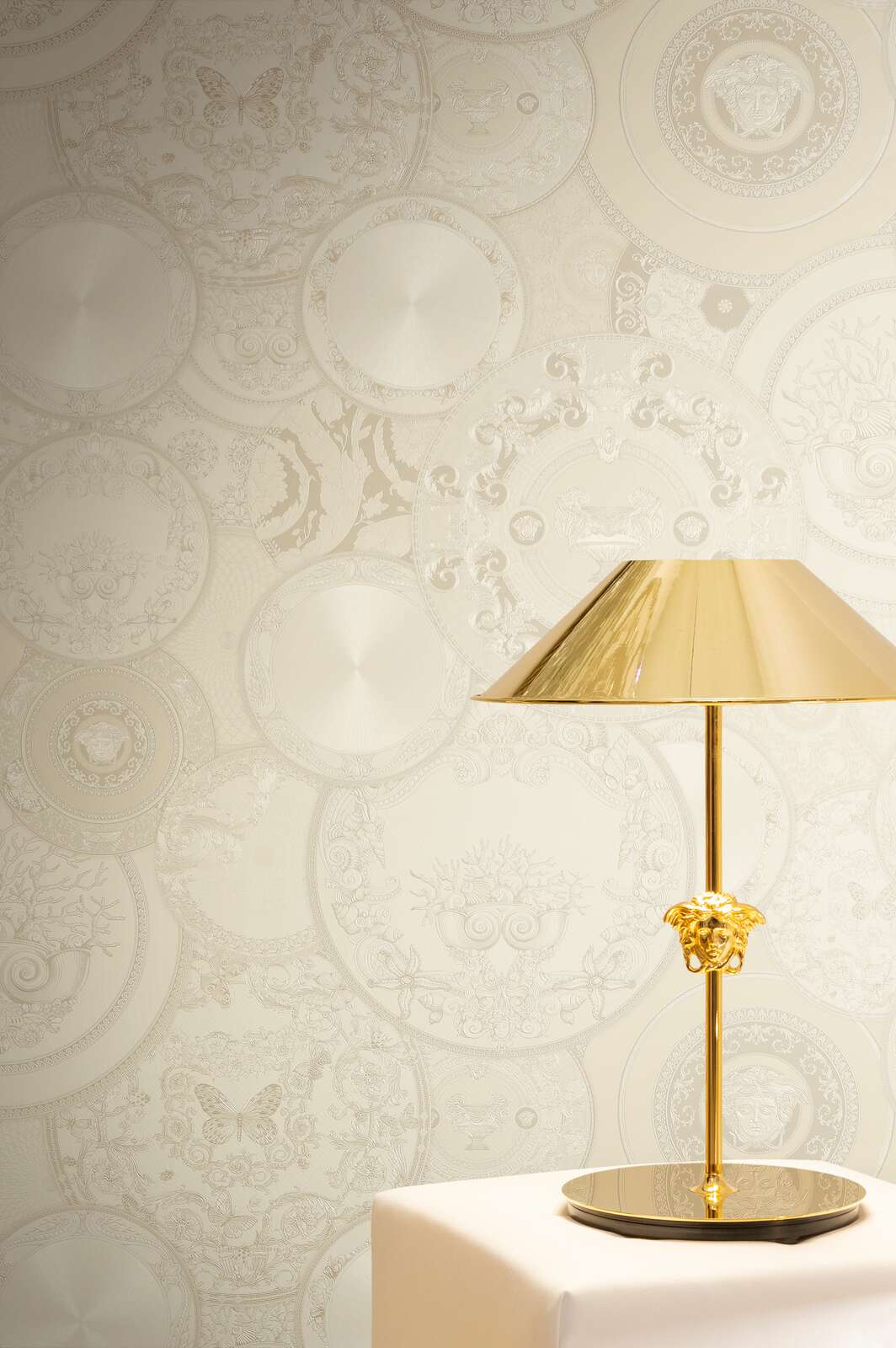 The Versace Medallion | Cream, Beige & Warm Brown Luxe