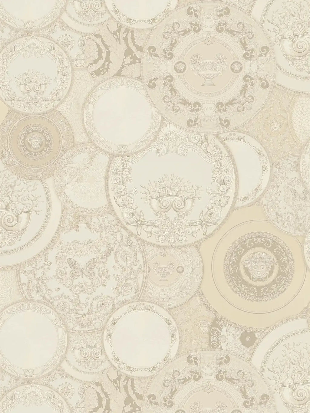 The Versace Medallion | Cream, Beige & Warm Brown Luxe