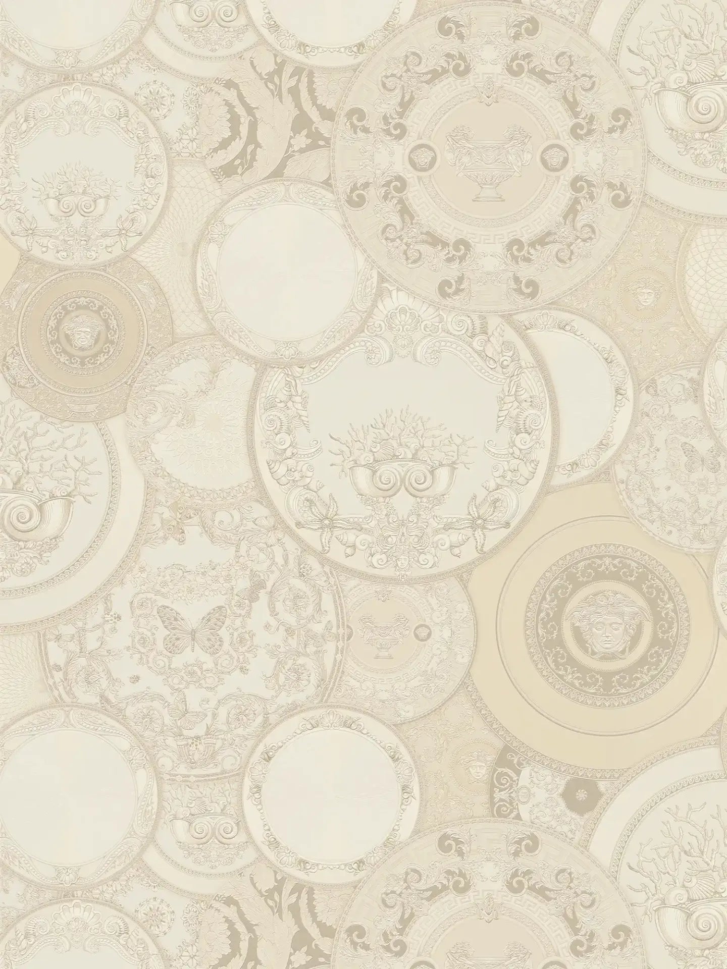 The Versace Medallion | Cream, Beige & Warm Brown Luxe