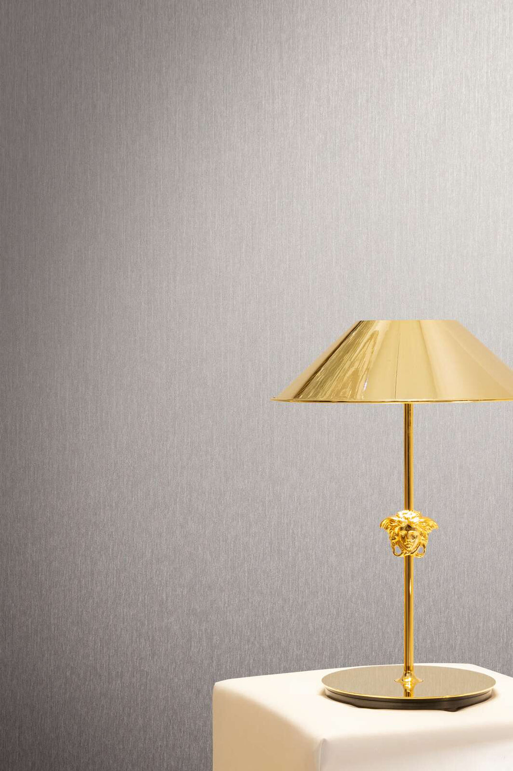 The Versace Medallion | Metallic Silver Luxe