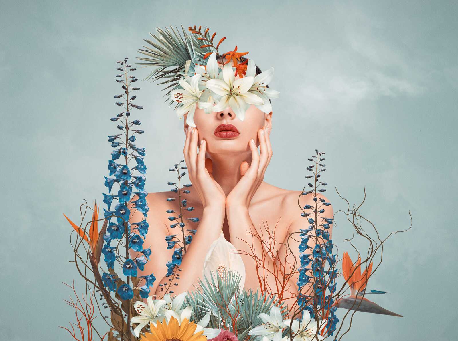The Botanical Muse | Azure Delphinium & Flora Luxe