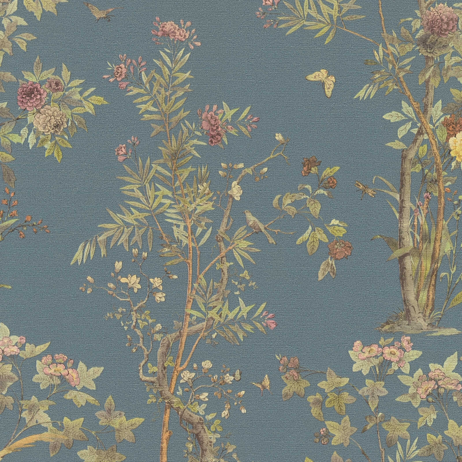 The Windsor Chinoiserie | Vintage Slate Blue Luxe