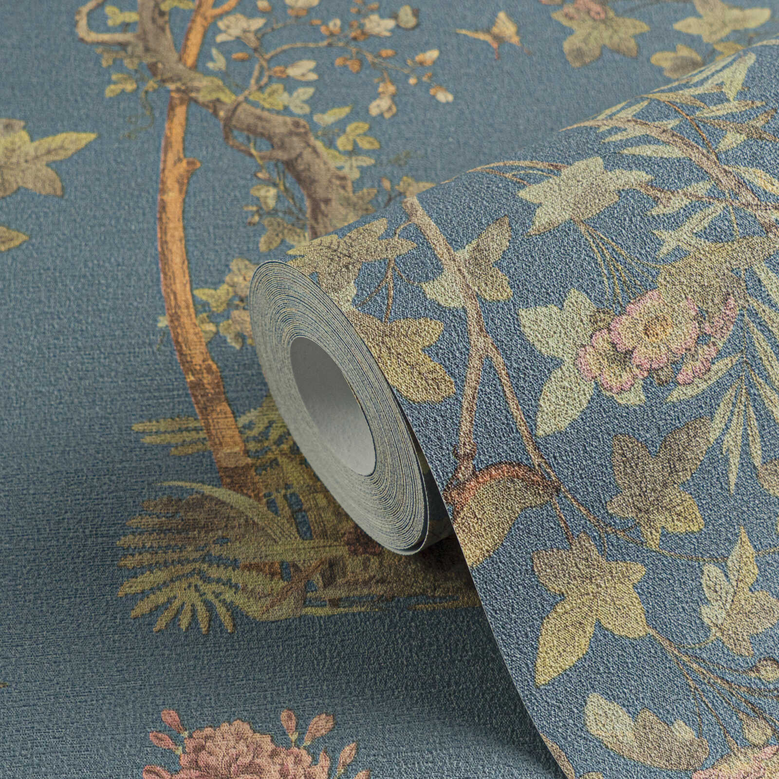 The Windsor Chinoiserie | Vintage Slate Blue Luxe