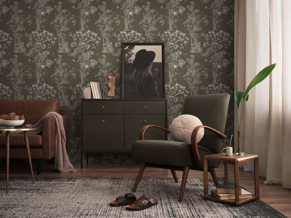 The Windsor Chinoiserie | Midnight Forest & Shimmering Sage Luxe