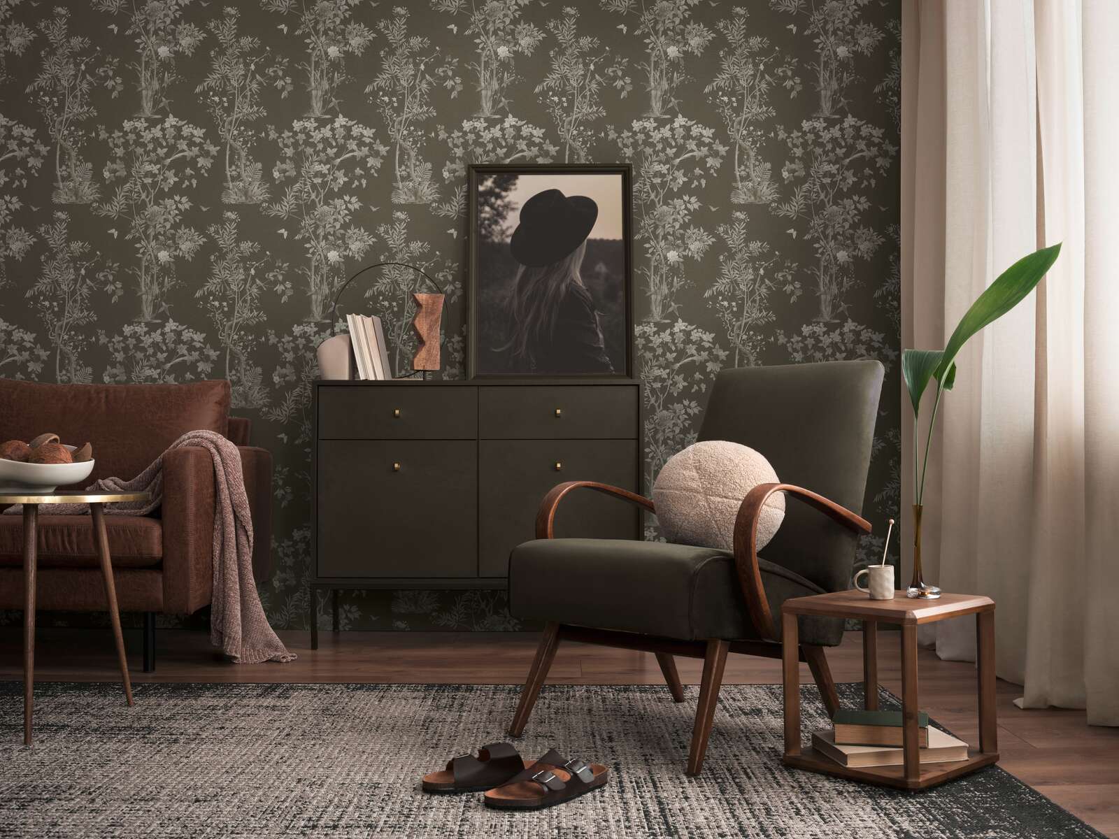 The Windsor Chinoiserie | Midnight Forest & Shimmering Sage Luxe